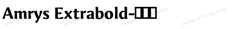 Amrys Extrabold字体转换